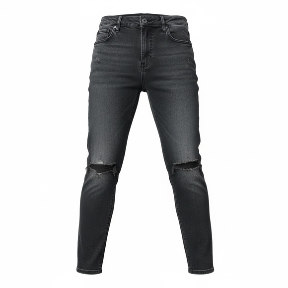 Lucky Brand Womens High Rise Drew Mom Straight Distressed Jeans Tapered 6/28A - Picture 2 of 9